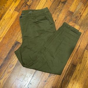 Lane Bryant Army Green Skinny Jeans